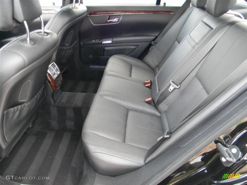 Black Interior 2009 Mercedes-Benz S 550 Sedan Photo #59656037
