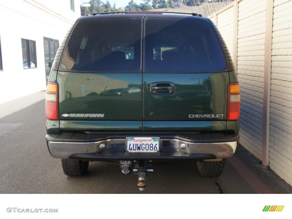 2001 Suburban 2500 LT 4x4 - Forest Green Metallic / Graphite photo #4