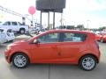 2012 Inferno Orange Metallic Chevrolet Sonic LT Hatch  photo #8