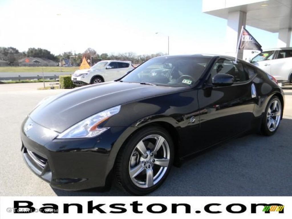 2009 370Z Touring Coupe - Magnetic Black / Black Leather photo #1