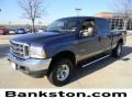 2004 Medium Wedgewood Blue Metallic Ford F250 Super Duty Lariat Crew Cab 4x4  photo #1