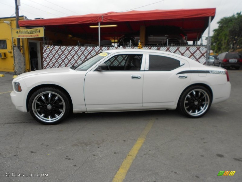 2008 Charger SE - Cool Vanilla Clear Coat / Dark/Light Slate Gray photo #3