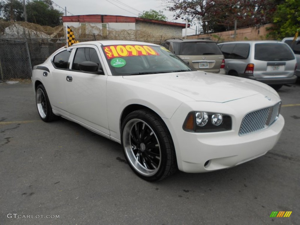 2008 Charger SE - Cool Vanilla Clear Coat / Dark/Light Slate Gray photo #4