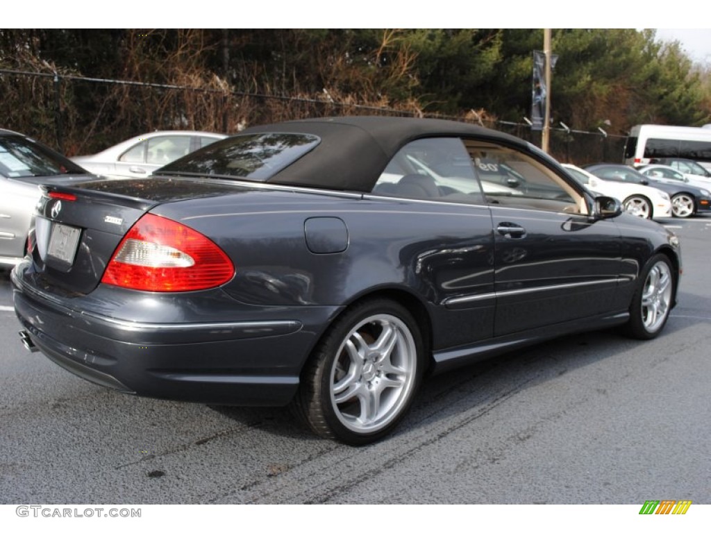 Steel Grey Metallic 2009 Mercedes-Benz CLK 550 Cabriolet Exterior Photo #59661044