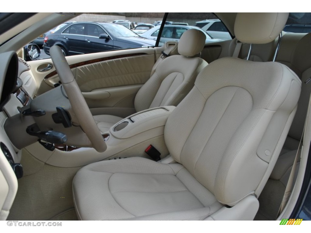 Stone Interior 2009 Mercedes-Benz CLK 550 Cabriolet Photo #59661098