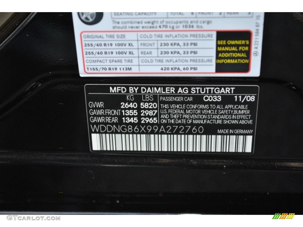 2009 Mercedes-Benz S 550 4Matic Sedan Parts Photos