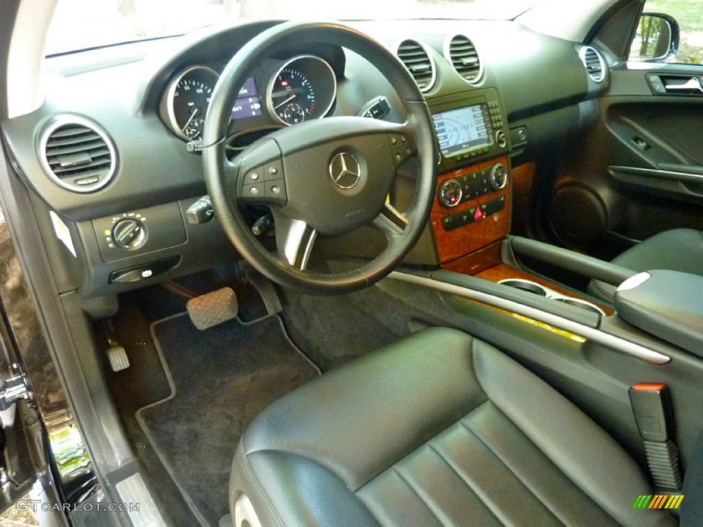 Black Interior 2008 Mercedes-Benz ML 350 4Matic Photo #59661392