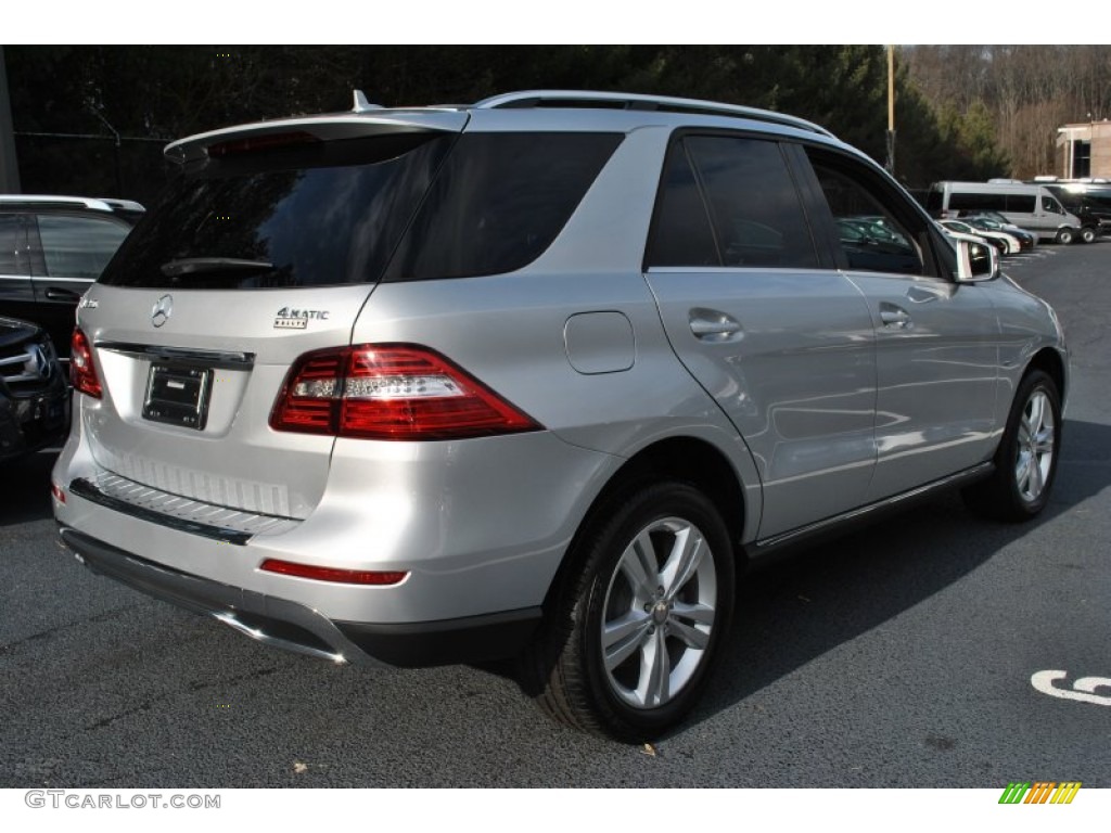 2012 ML 350 4Matic - Iridium Silver Metallic / Black photo #6