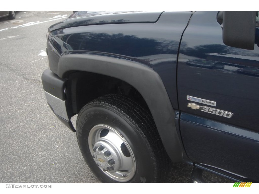 2006 Silverado 3500 LT Crew Cab 4x4 Dually - Dark Blue Metallic / Dark Charcoal photo #14