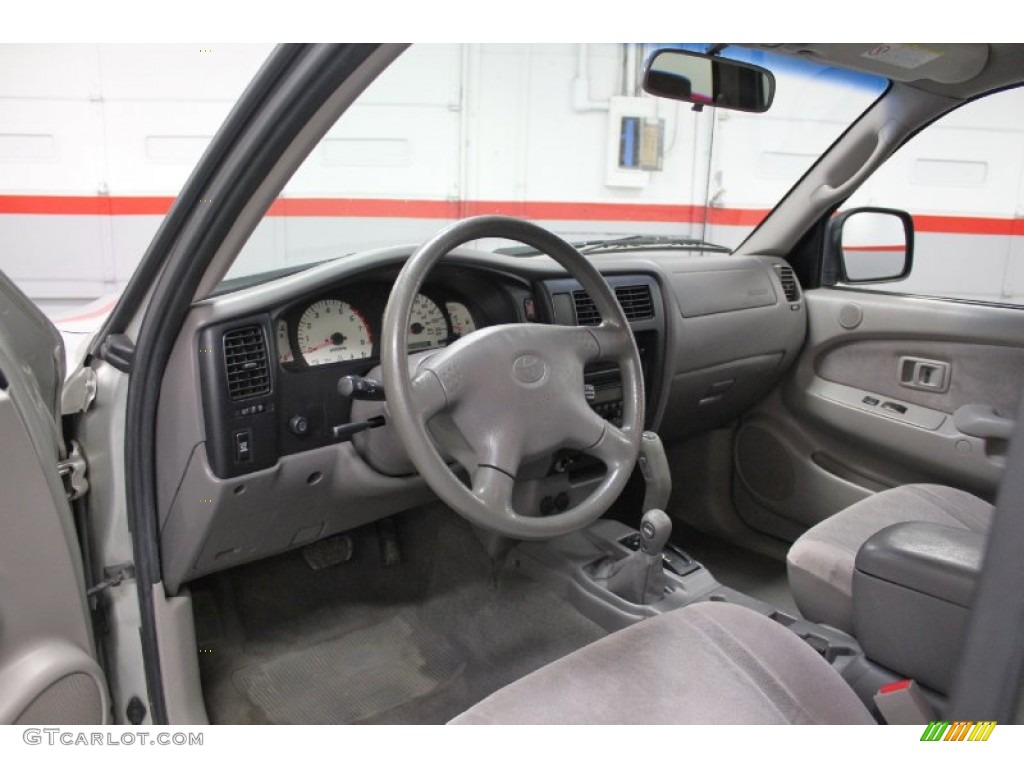 Charcoal Interior 2001 Toyota Tacoma V6 Double Cab 4x4 Photo #59663880