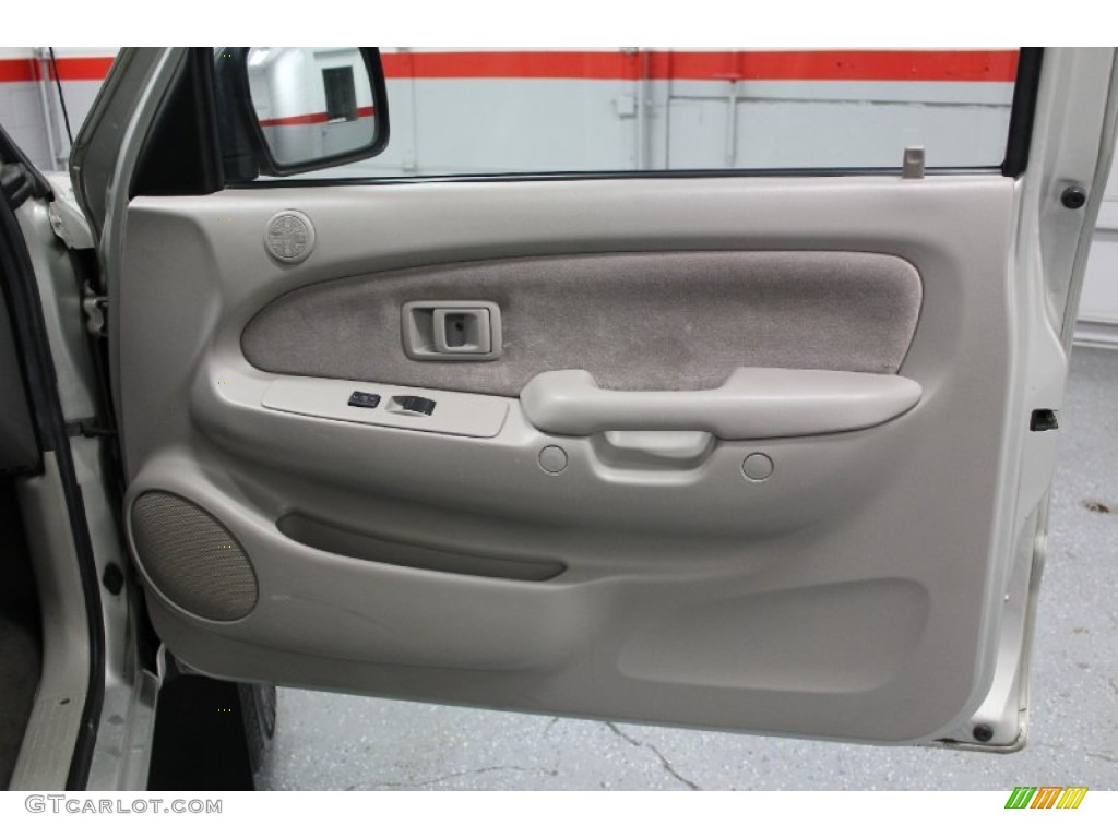 2001 Toyota Tacoma V6 Double Cab 4x4 Charcoal Door Panel Photo #59664003