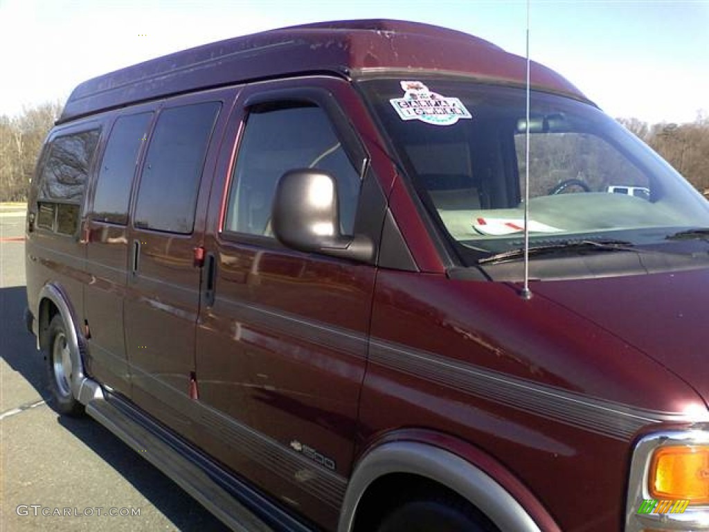 1997 Chevy Van G1500 Passenger Conversion - Madrid Red / Gray photo #20