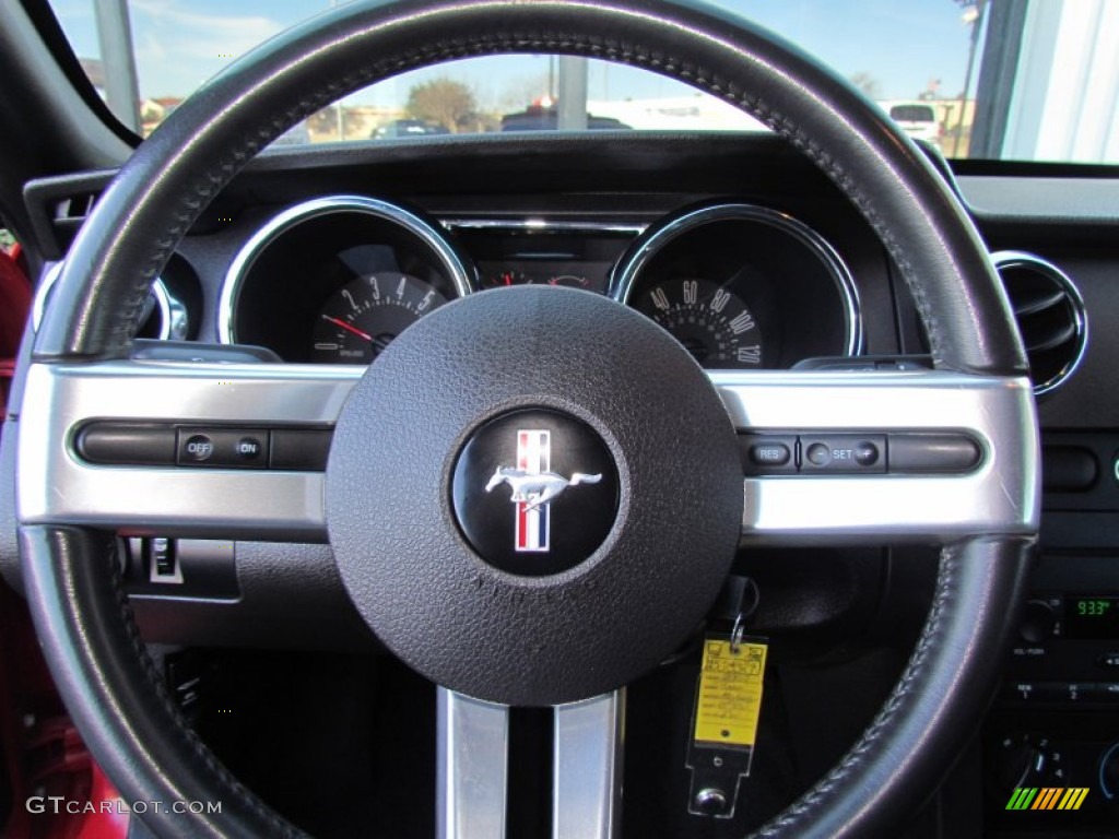 2007 Mustang V6 Deluxe Convertible - Torch Red / Dark Charcoal photo #15