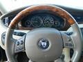 2008 Jaguar X-Type Stone Interior Steering Wheel Photo