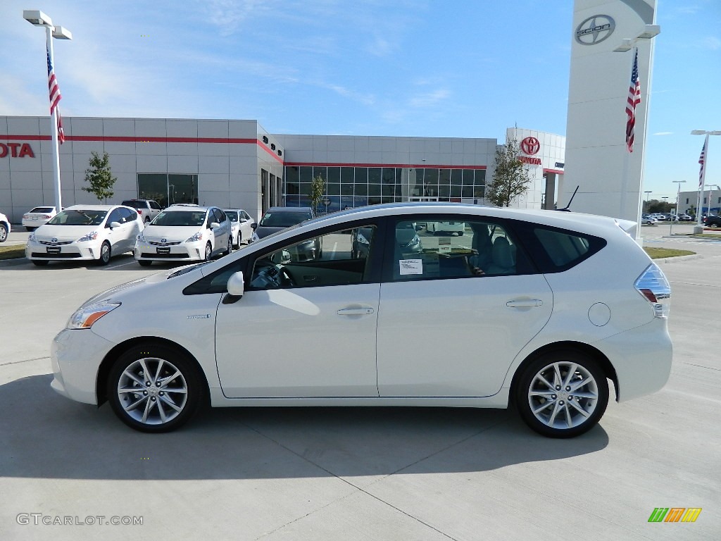 Blizzard White Pearl 2012 Toyota Prius v Five Hybrid Exterior Photo #59666553