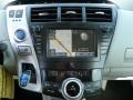2012 Toyota Prius v Misty Gray Interior Navigation Photo