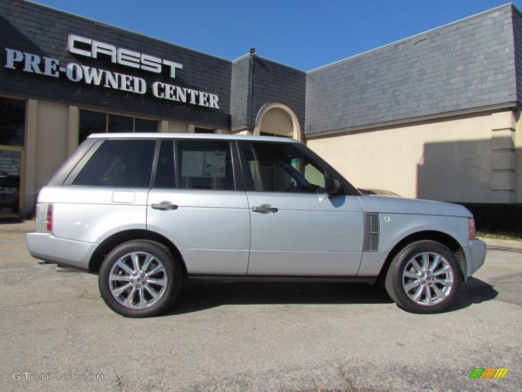 2007 Range Rover Supercharged - Zermatt Silver Metallic / Jet Black photo #4