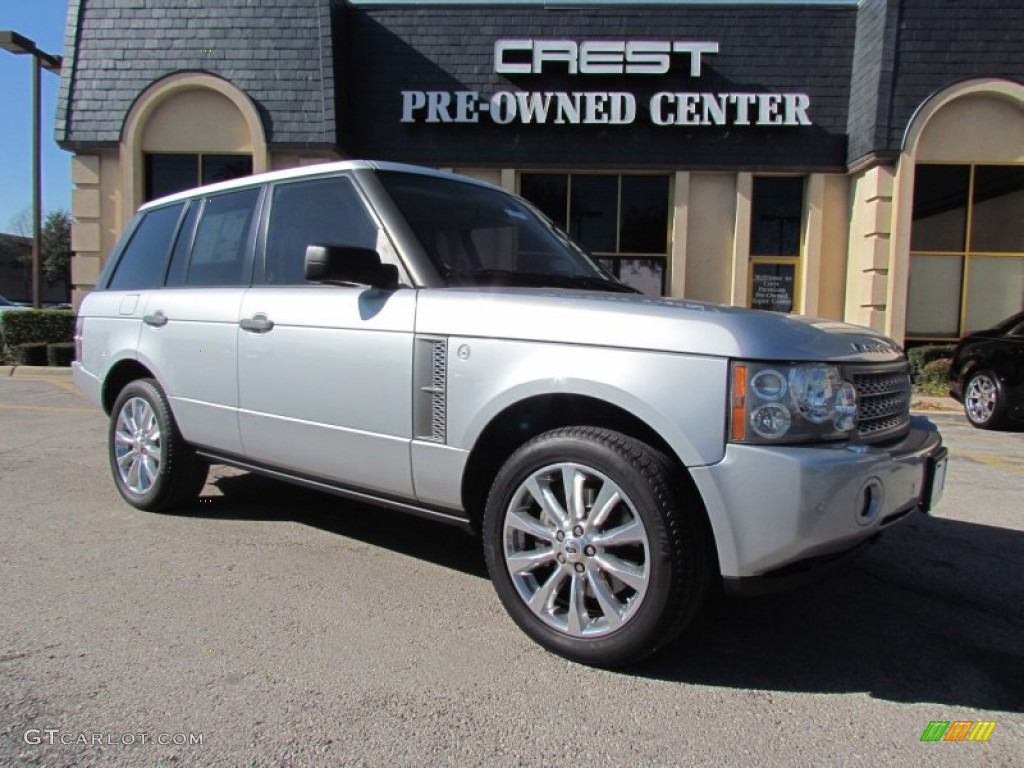 2007 Range Rover Supercharged - Zermatt Silver Metallic / Jet Black photo #5