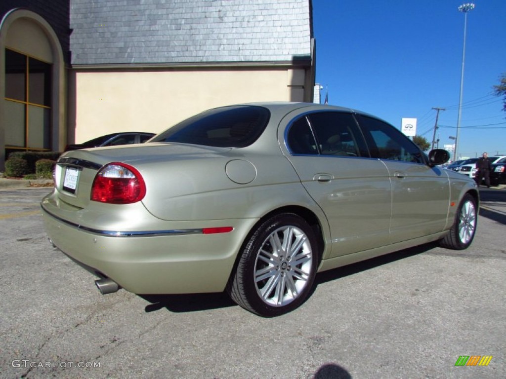 2008 S-Type 3.0 - Winter Gold Metallic / Champagne photo #3