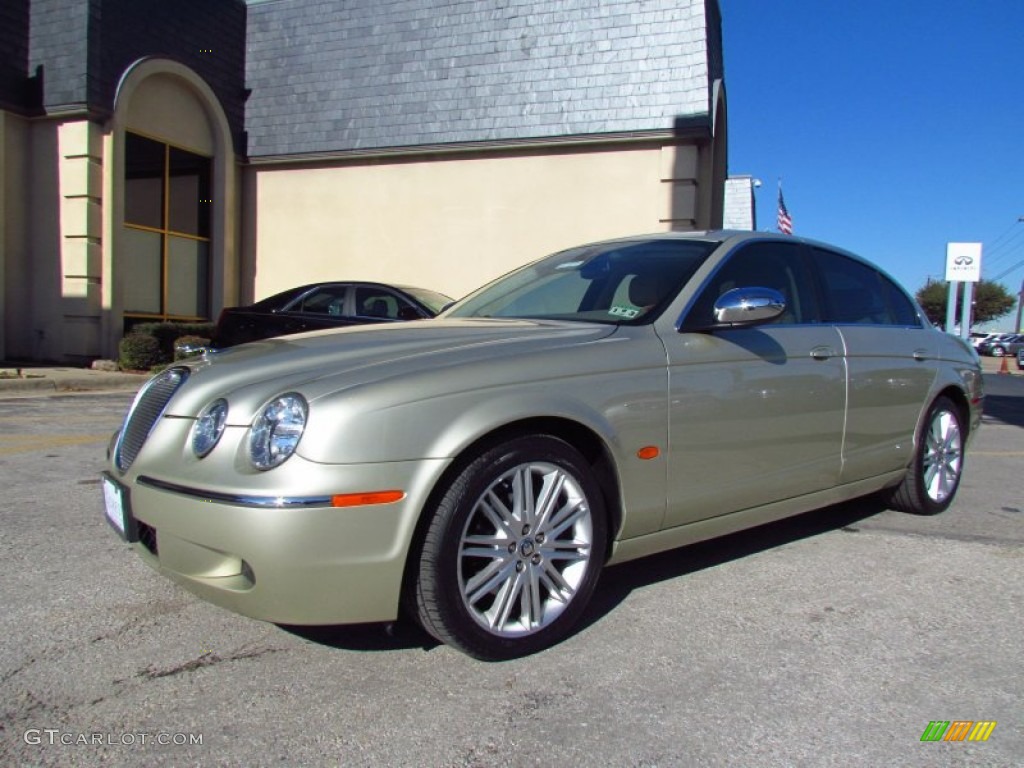 2008 S-Type 3.0 - Winter Gold Metallic / Champagne photo #7