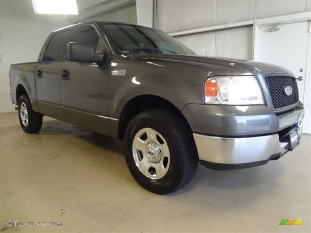 2004 F150 XLT SuperCrew - Dark Shadow Grey Metallic / Medium/Dark Flint photo #3