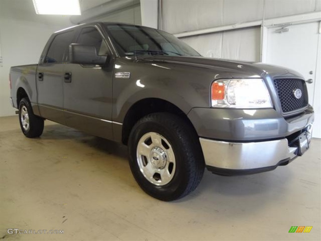 2004 F150 XLT SuperCrew - Dark Shadow Grey Metallic / Medium/Dark Flint photo #3