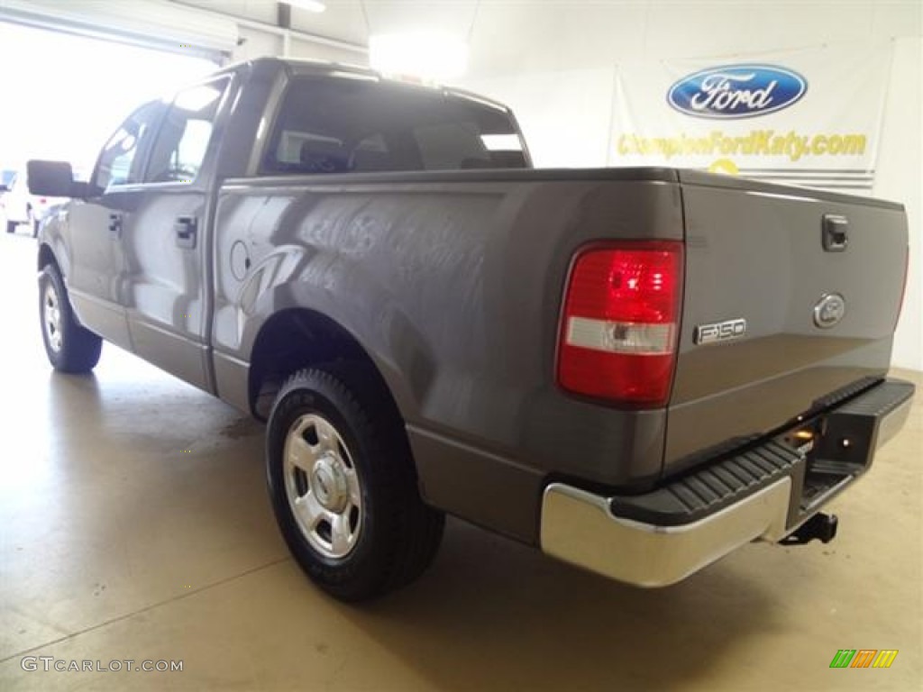 2004 F150 XLT SuperCrew - Dark Shadow Grey Metallic / Medium/Dark Flint photo #6