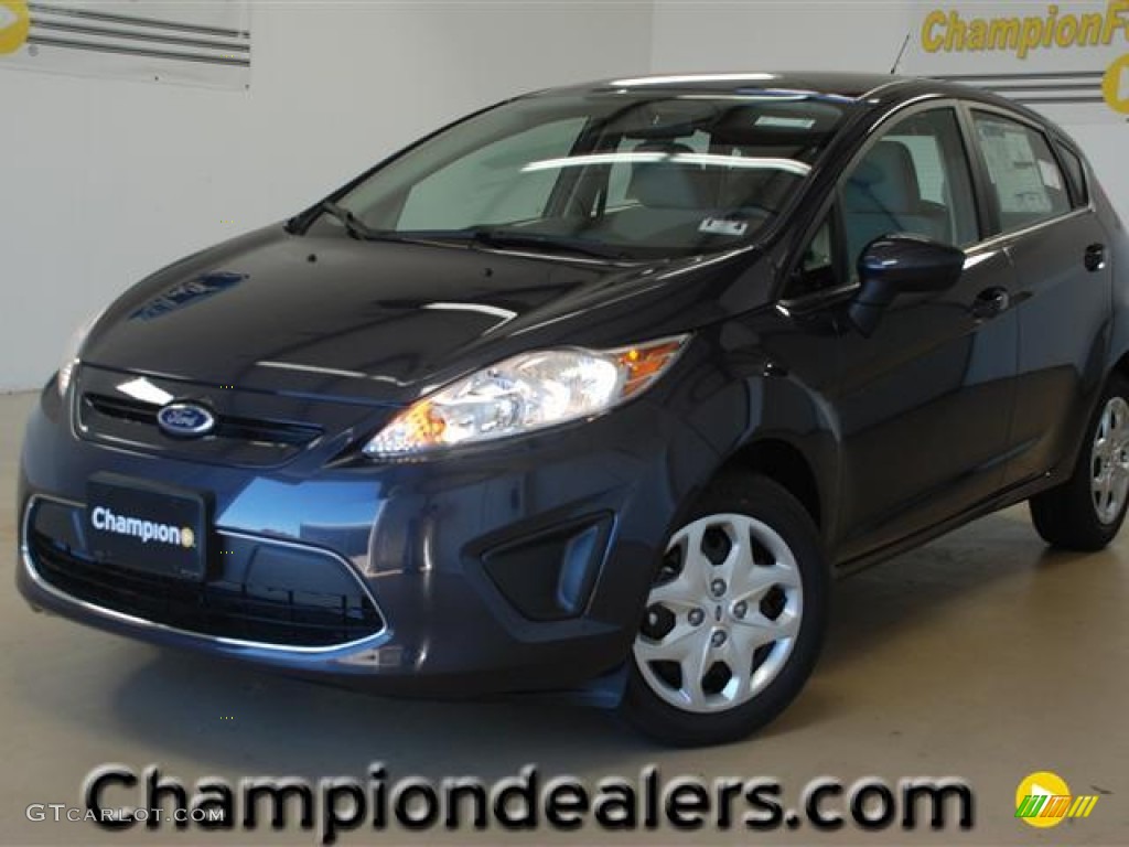 2012 Fiesta SE Hatchback - Violet Grey Metallic / Light Stone/Charcoal Black photo #1