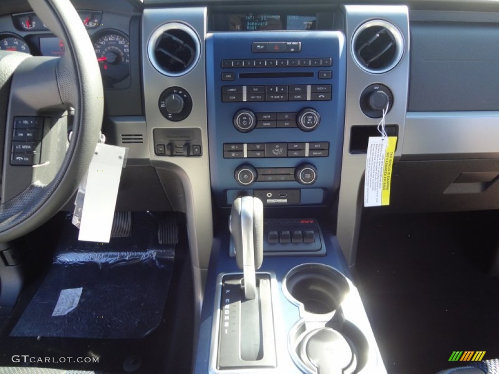 2012 F150 SVT Raptor SuperCrew 4x4 - Ingot Silver Metallic / Raptor Black Leather/Cloth with Blue Accent photo #23