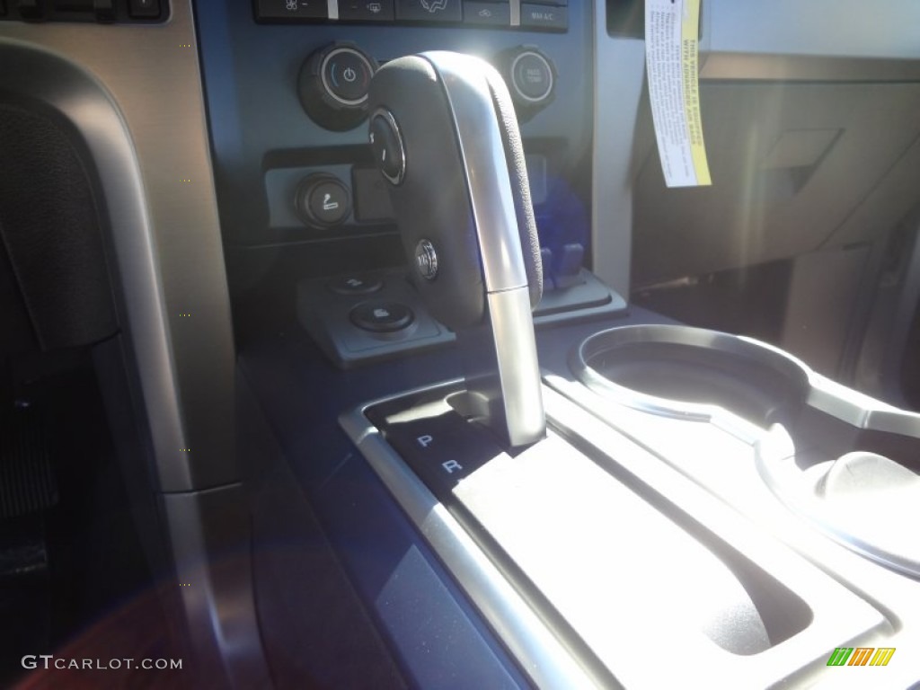 2012 F150 SVT Raptor SuperCrew 4x4 - Ingot Silver Metallic / Raptor Black Leather/Cloth with Blue Accent photo #24
