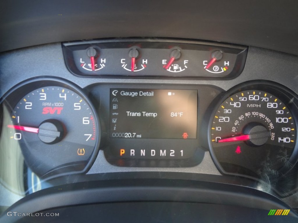 2012 Ford F150 SVT Raptor SuperCrew 4x4 Gauges Photo #59668380