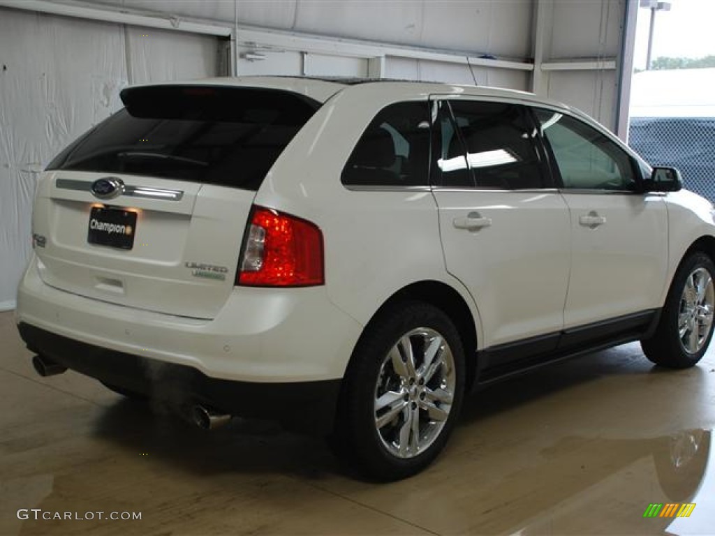 2012 Edge Limited EcoBoost - White Platinum Metallic Tri-Coat / Medium Light Stone photo #4