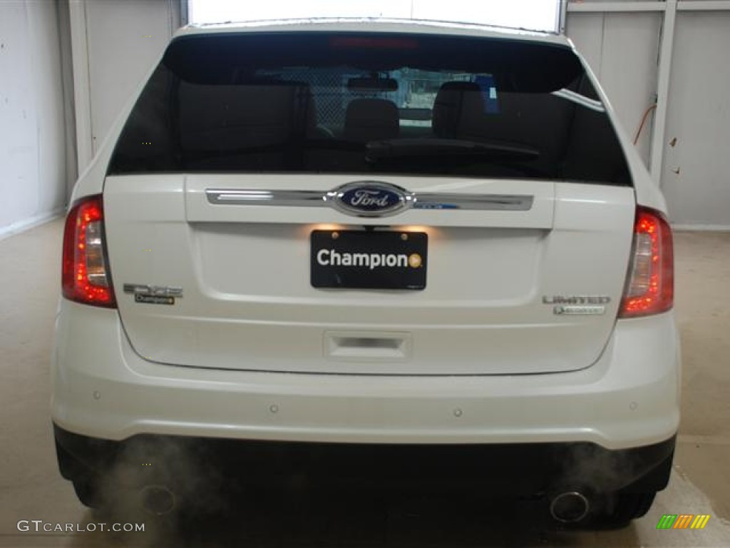 2012 Edge Limited EcoBoost - White Platinum Metallic Tri-Coat / Medium Light Stone photo #5