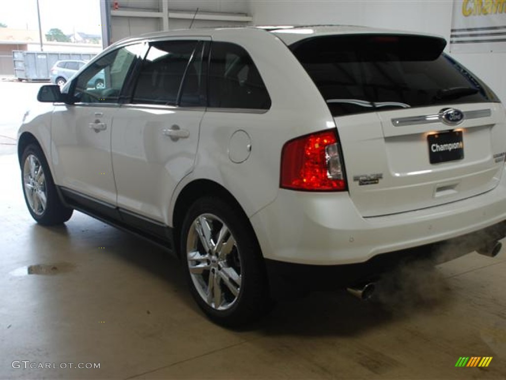 2012 Edge Limited EcoBoost - White Platinum Metallic Tri-Coat / Medium Light Stone photo #6