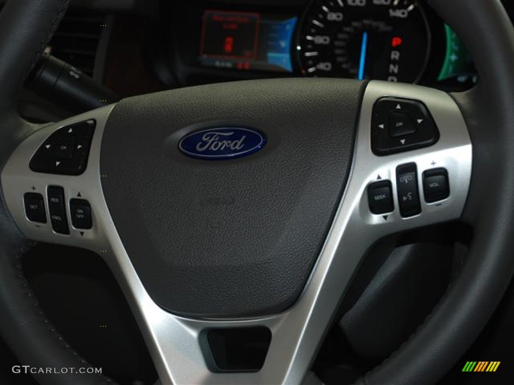 2012 Edge Limited EcoBoost - White Platinum Metallic Tri-Coat / Medium Light Stone photo #14