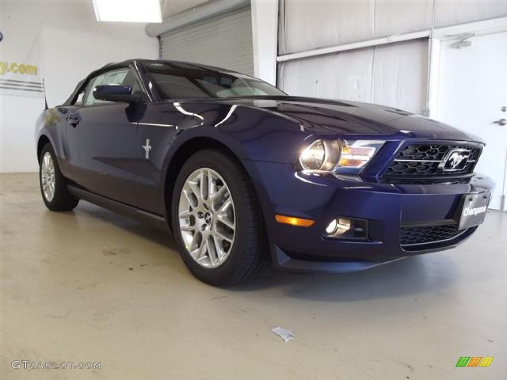 Kona Blue Metallic 2012 Ford Mustang V6 Premium Convertible Exterior Photo #59668620