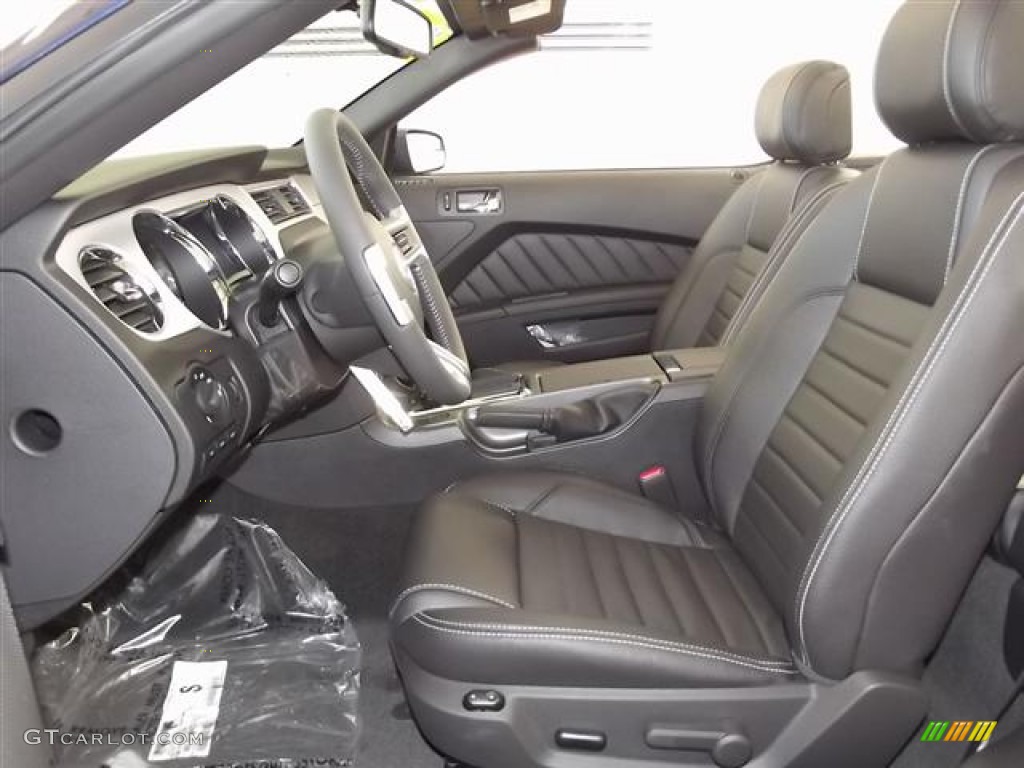 Charcoal Black Interior 2012 Ford Mustang V6 Premium Convertible Photo #59668653