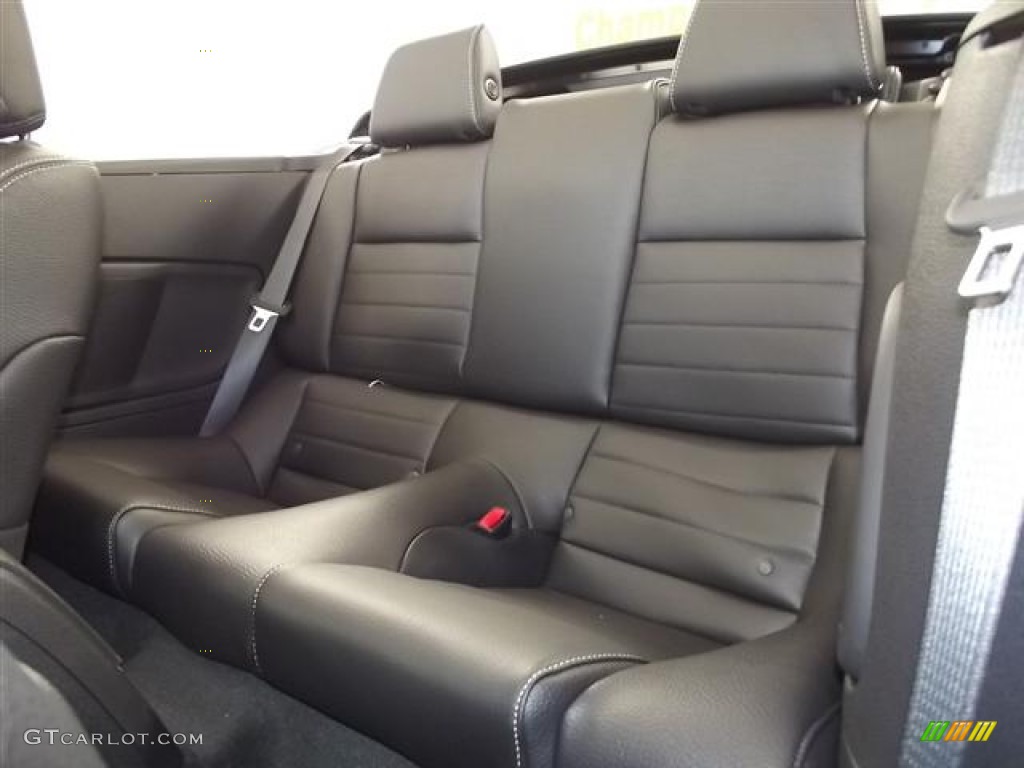 Charcoal Black Interior 2012 Ford Mustang V6 Premium Convertible Photo #59668656
