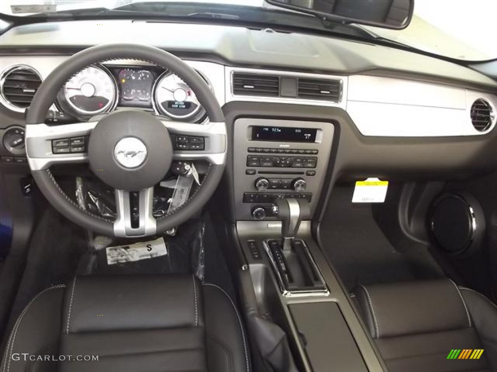 2012 Ford Mustang V6 Premium Convertible Charcoal Black Dashboard Photo #59668659