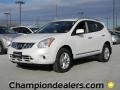 2012 Pearl White Nissan Rogue SV  photo #1