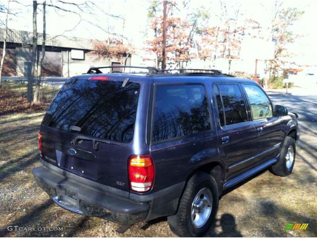 2000 Explorer XLT 4x4 - Medium Wedgewood Blue Metallic / Medium Prairie Tan photo #7