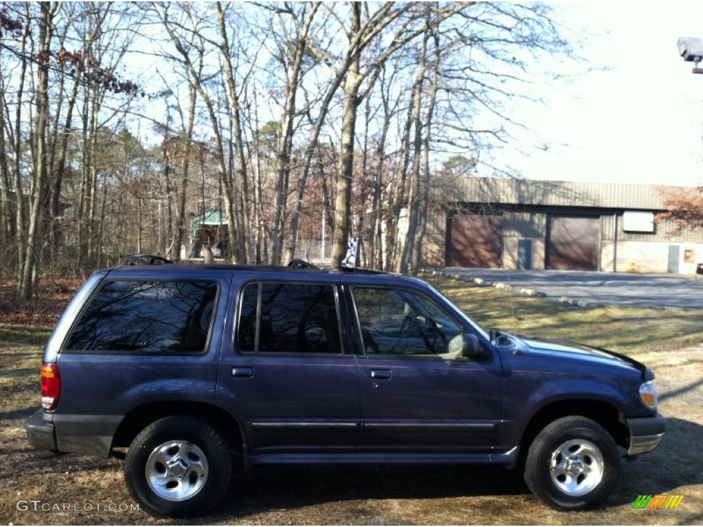 2000 Explorer XLT 4x4 - Medium Wedgewood Blue Metallic / Medium Prairie Tan photo #8