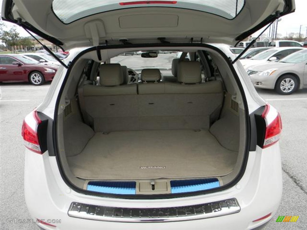 2012 Murano LE AWD - Pearl White / Beige photo #7