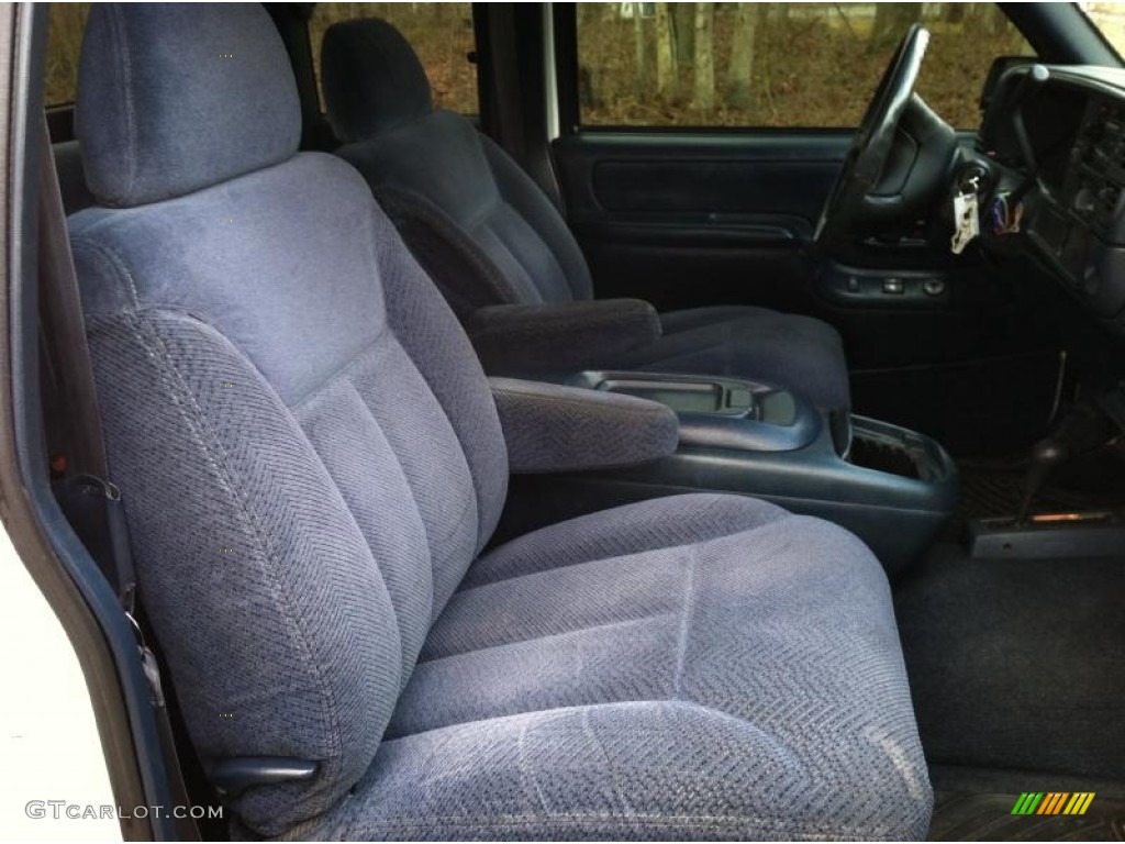1995 C/K K1500 Silverado Z71 Extended Cab 4x4 - White / Blue photo #16