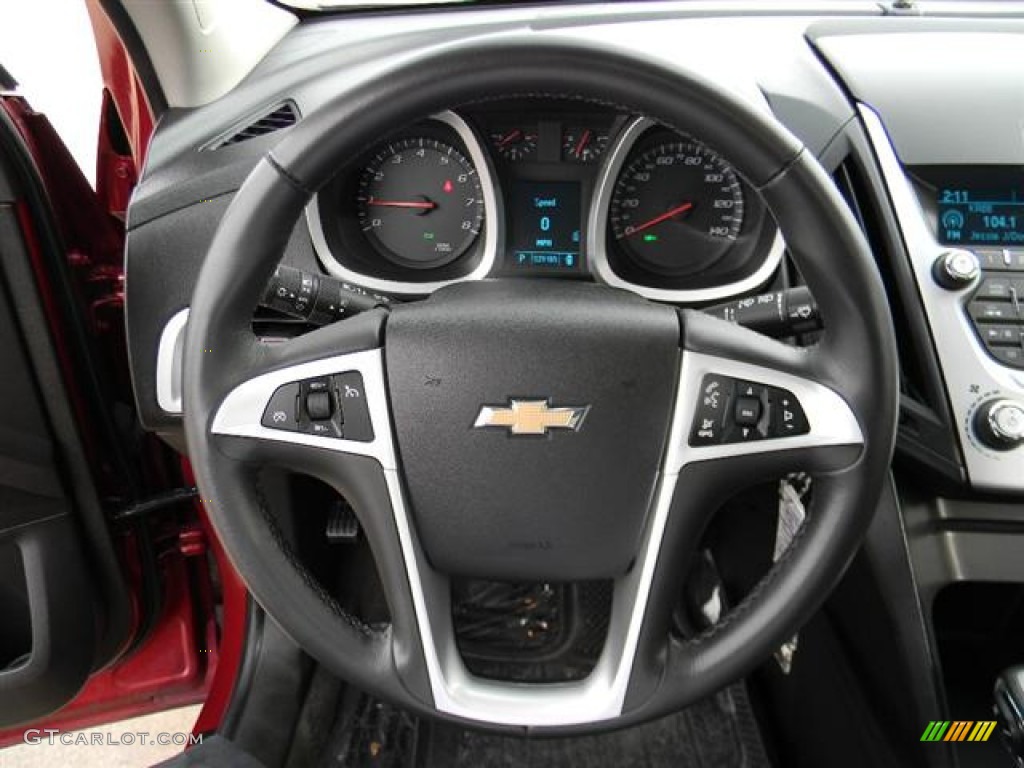 2010 Chevrolet Equinox LTZ Jet Black Steering Wheel Photo #59673658