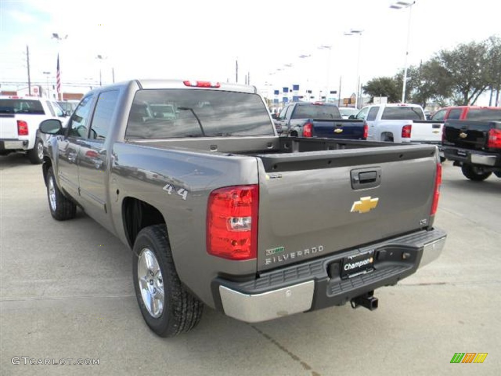 2012 Silverado 1500 LTZ Crew Cab 4x4 - Mocha Steel Metallic / Light Cashmere/Dark Cashmere photo #7