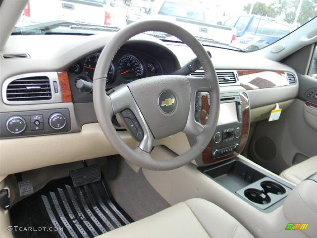 2012 Chevrolet Silverado 1500 LTZ Crew Cab 4x4 Light Cashmere/Dark Cashmere Dashboard Photo #59674480