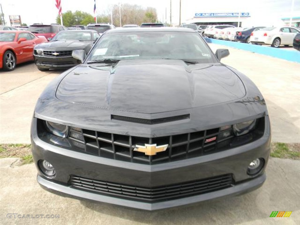 2012 Camaro SS/RS Coupe - Ashen Gray Metallic / Black photo #2