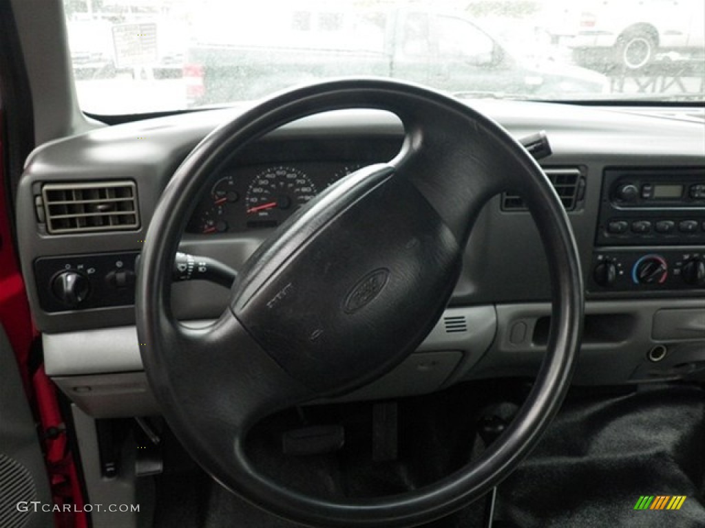 2002 F250 Super Duty XL SuperCab 4x4 - Red Clearcoat / Medium Flint photo #7