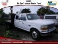 Oxford White 1995 Ford F350 XL Crew Cab Chassis